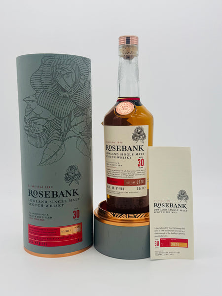 Rosebank 30YO Release 1 (2020) Single Malt Scotch Whisky (700ml)