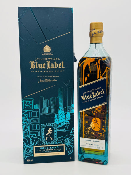 Johnnie Walker Blue Label Hong Kong Limited Edition Bottle no.01251 (1000ml)