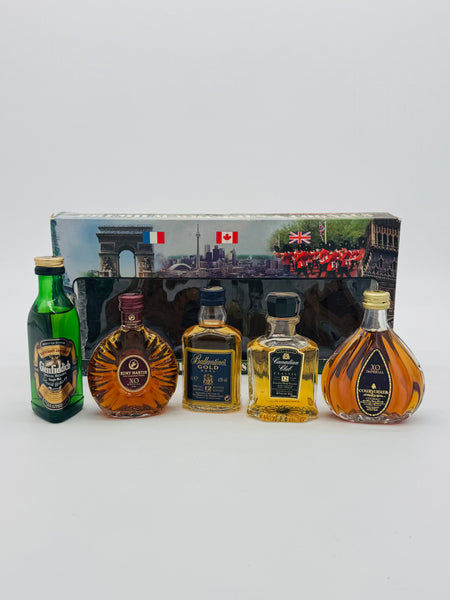 Premium Whiskies and Cognacs mini set (5*50ml)