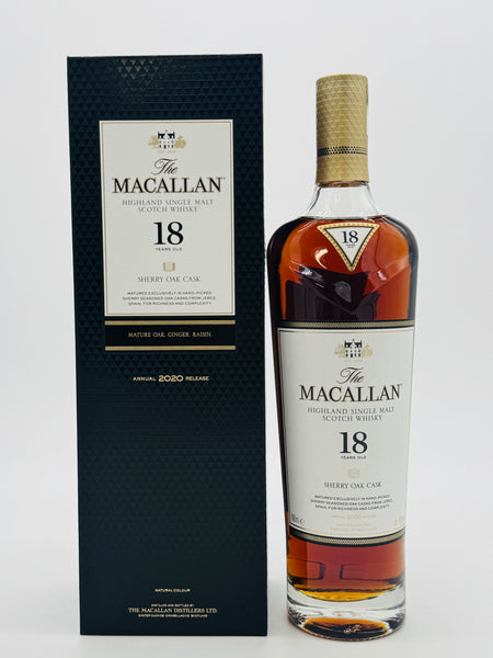 Macallan 18 Year Old Sherry Oak 2020 Release (700ml)