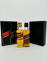 Johnnie Walker Red and Black Label Set (2 x 200ml)