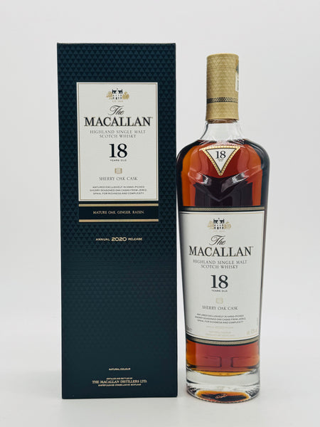 Macallan 18 Year Old Sherry Oak 2020 Release (700ml)