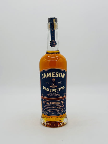 Jameson Single Pot Still - Five Oak Cask Release Whiskey (700ml)