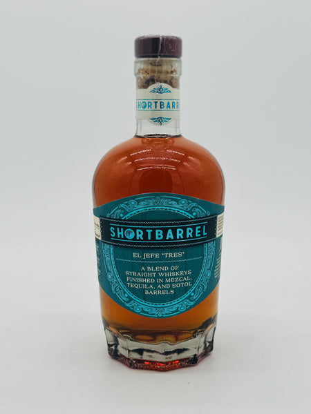 Shortbarrel Bourbon El Jefe Tres Mezcal Finished Whiskey (750ml)