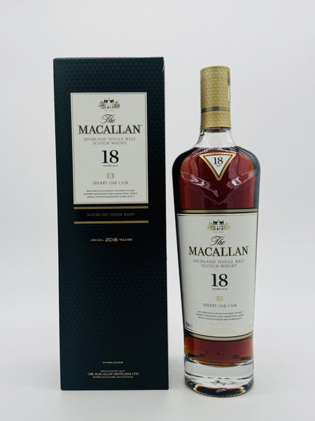 Macallan 18 Year Old Sherry Oak 2018 Release (700ml)