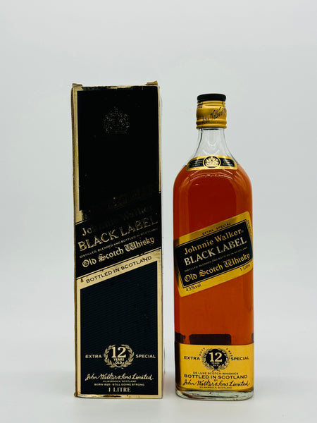 Johnnie Walker Black Label 12 Year Old 1980s (1000ml)