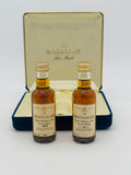 Macallan 18 Year Old 1975 and 12 Year Old Miniatures in gift set (2 x 50ml)
