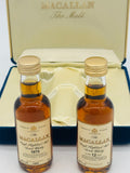 Macallan 18 Year Old 1975 and 12 Year Old Miniatures in gift set (2 x 50ml)