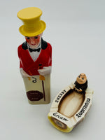 Johnnie Walker Master Figurine Bottle from 1961 (650.62ml) + Free Ashtrays