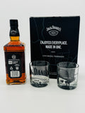 Jack Daniel's Old No. 7 gift set with two rocks glasses (700ml)