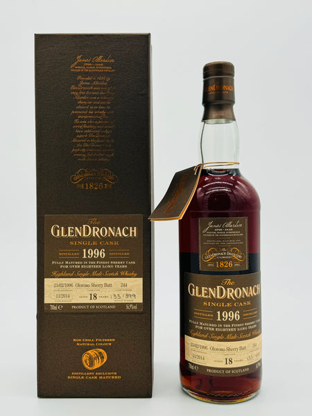 Glendronach 1996 Single Oloroso Cask 18 Year Old #244 / Batch 11 (700ml)