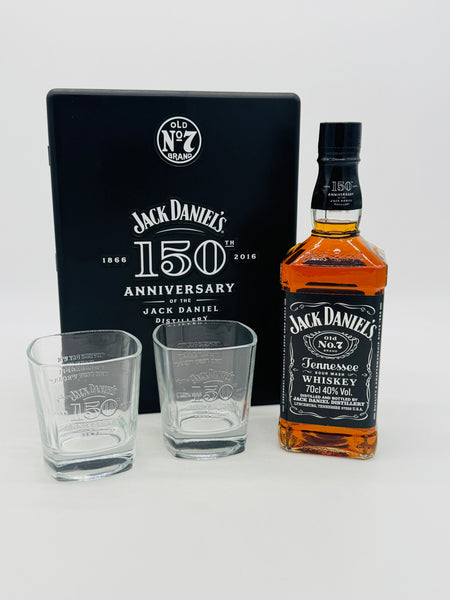Jack Daniels 150th Anniversary Gift Pack 2 Glasses (700ml) #2