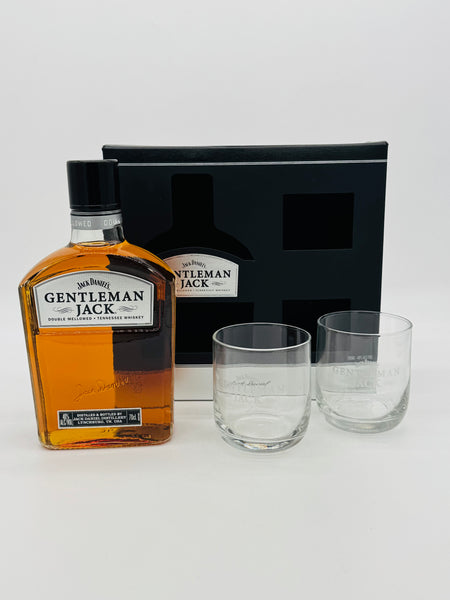 Gentleman Jack 700ml & Two Glass Gift Pack (700ml)