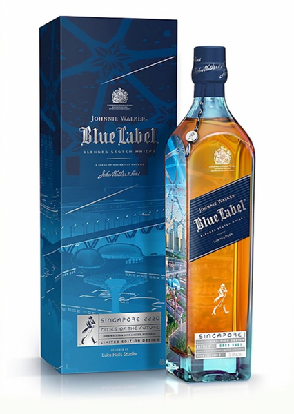 Johnnie Walker Blue Label - CITY OF THE FUTURE - SINGAPORE 2220 EDITION 40% (1000ml)