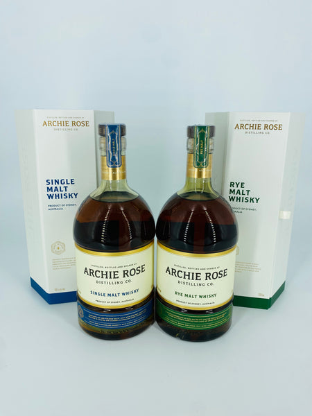 Archie Rose Single Malt 1st Batch + Rye Malt Batch 5 (2 x 700ml)