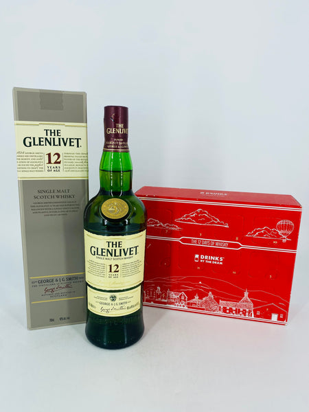 Glenlivet 12YO 2018 + Drinks By The Dram 12 Days Of Whisky (700ml + 12 x 30ml)