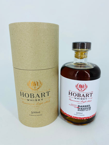 Hobart Whisky Barrel & Batch Whisky Co-op Christmas Release 2021 (500ml)