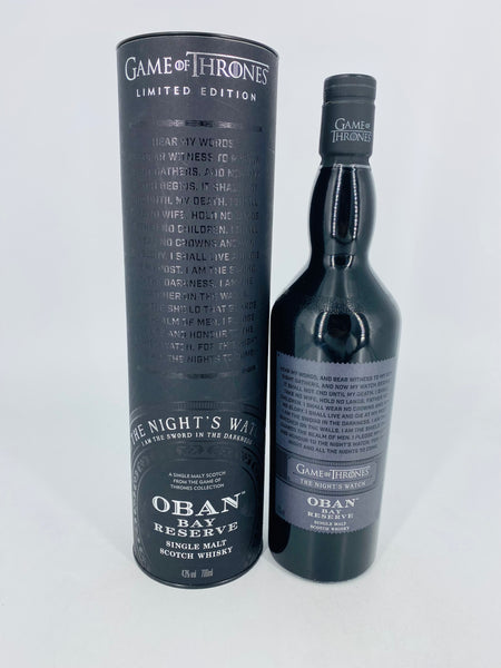 Oban Bay Reserve Game Of Thrones The Nights Watch (700ml)